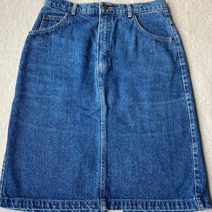 Denim jean skirt